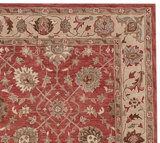 Madeline Persian Rug Red Multi Pottery Barn