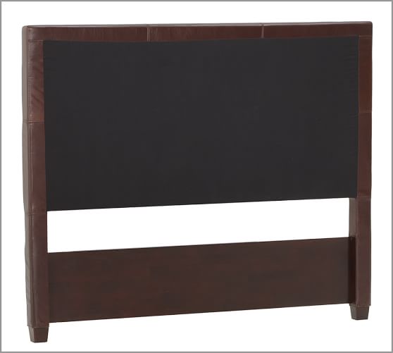 Jameson Leather Bed & Headboard Pottery Barn