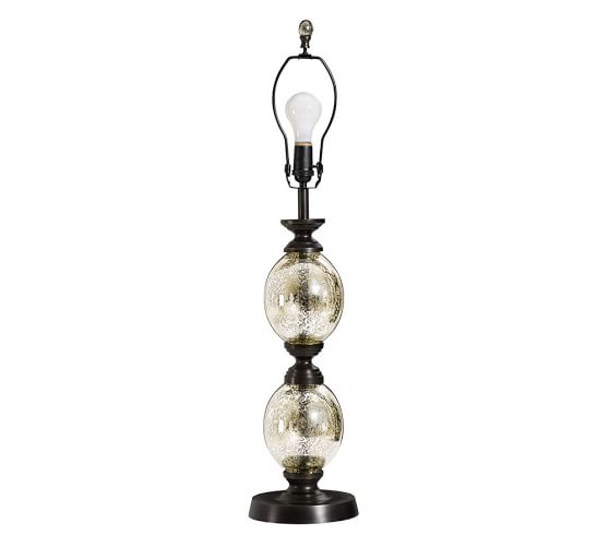 Stacked Mercury Glass Table Lamp Base Pottery Barn