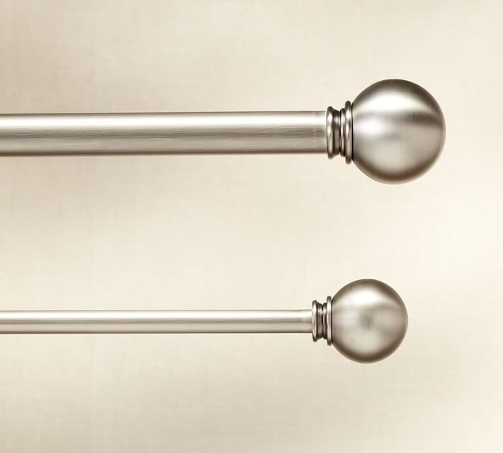 Pb Standard Ball Finial Set Of 2 Pewter Finish Pottery Barn