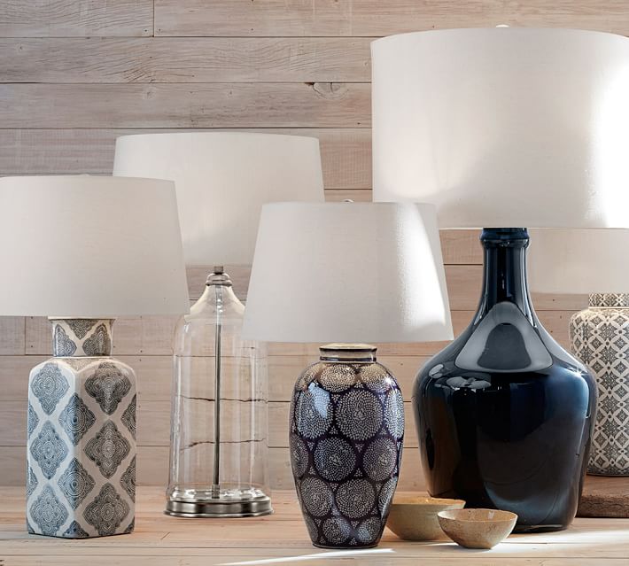 Jessa Glass Table Lamp Pottery Barn