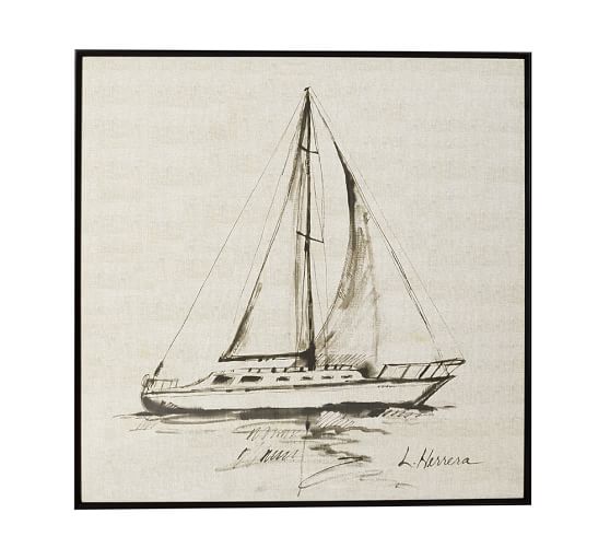Sailboat Framed Print Wall Art Pottery Barn