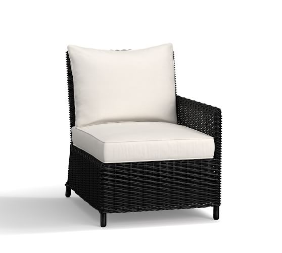 Torrey Patio All Weather Wicker Outdoor Sectional Components Black Build Your Own Torrey Patio All Weather Wicker Sectional Components Black
