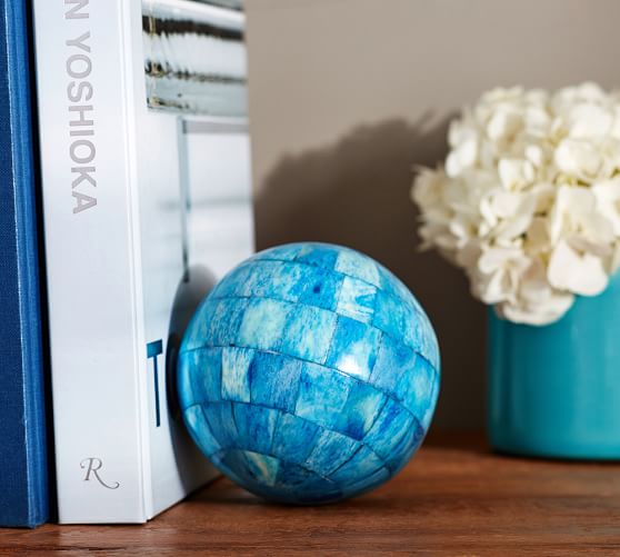 Blue Bone Sphere Vase Filler Pottery Barn