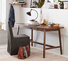 mateo rustic desk console pottery barn table decor shopstyle