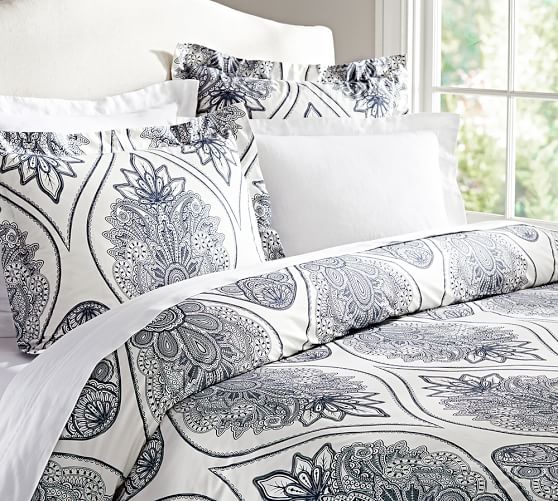 Cassidy Medallion Patterned Duvet Cover Sham Pottery Barn