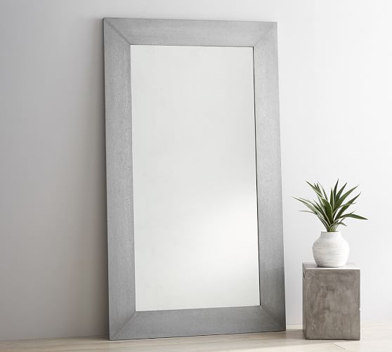 Galvanized Floor Mirror Standing Pottery Barn