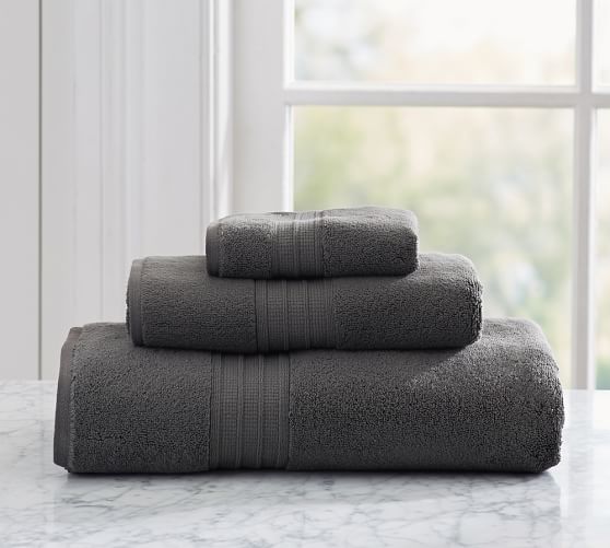 Hydrocotton QuickDrying Bath Towel Ebony Pottery Barn
