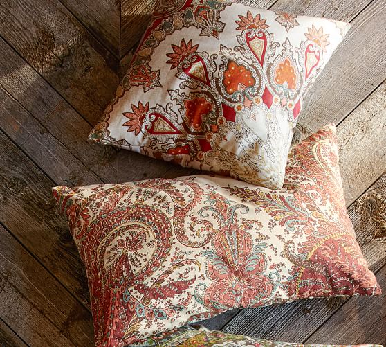 Valencia Paisley Pillow Cover | Pottery Barn