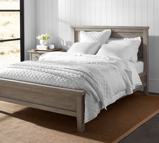 farmhouse bed | wooden beds | pottery barn