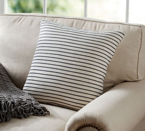 Porterdale Knit Stripe Decorative Pillow Cover Pottery Barn