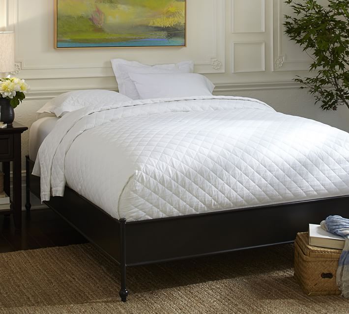 Alameda Metal Platform Bed Frame Pottery Barn