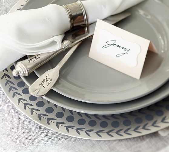 Patterned Silver Charger Plates Pottery Barn