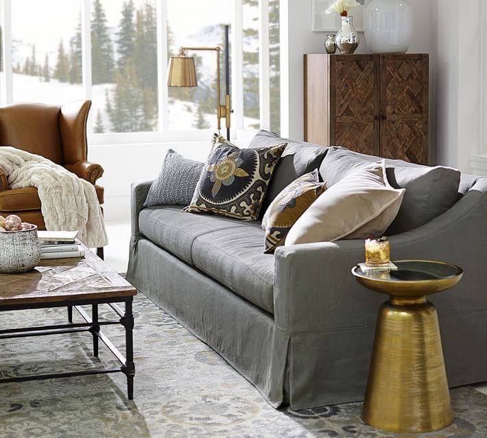 Knox Bronze Brass Task Floor Lamp Pottery Barn