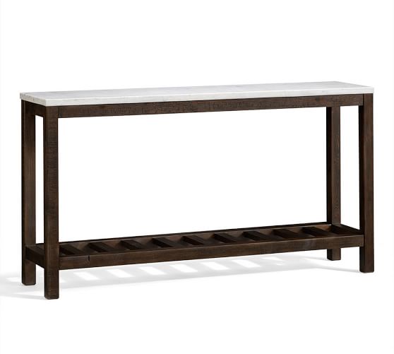 Connor Console Table Marble Pottery Barn