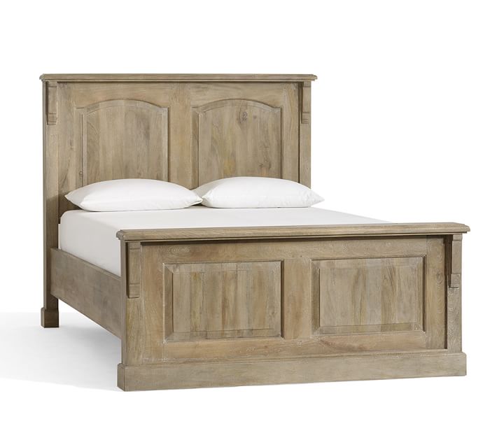 Linden Wood Paneled Bed Wooden Beds Pottery Barn