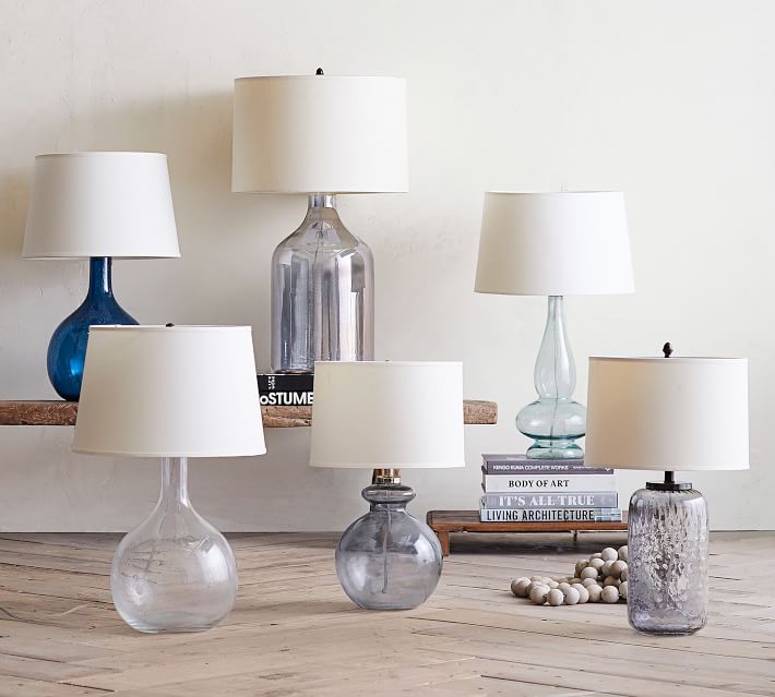 Alana Er Glass Table Lamp Base Pottery Barn