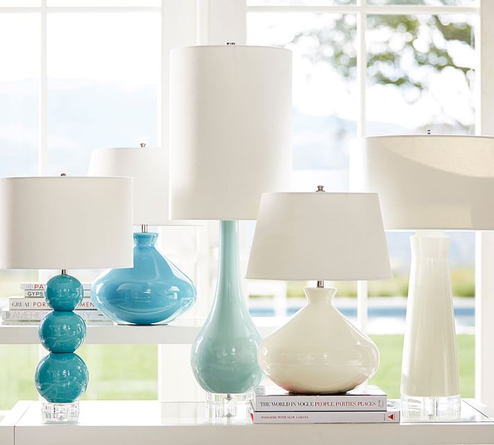 Cerena Ceramic Round Table Lamps Pottery Barn