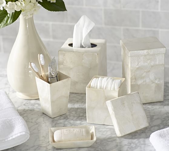 Capiz Bath Accessories Pottery Barn
