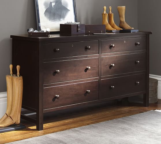 Farmhouse Extra Wide Dresser Espresso Pottery Barn