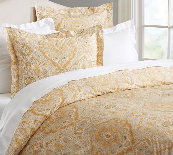 Viola Paisley Patterned Duvet Cover Sham Pottery Barn