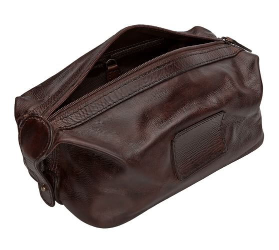 Download Saddle Leather Toiletry Bag | Pottery Barn