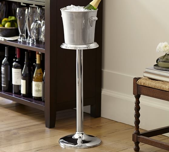 Harrison Wine Bottle Cooler with Stand Pottery Barn