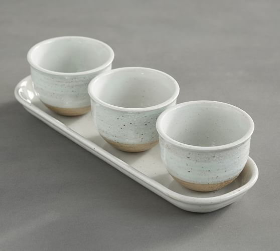 Portland Triple Condiment Serving Bowl Pottery Barn