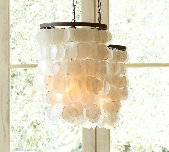 Capiz Chandelier Pottery Barn