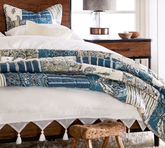 Mackenna Patchwork Quilt & Sham Pottery Barn