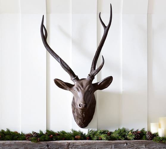 Faux Deer Head Wall Art Pottery Barn