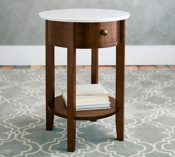 Julia Nightstand With Marble Top Pottery Barn Julia Nightstand With Marble Top
