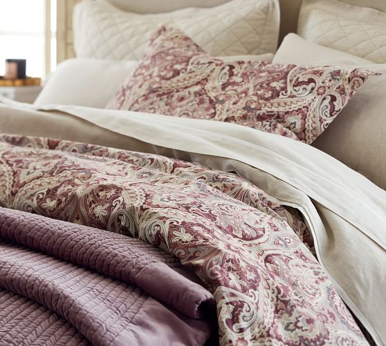Velvet Channel Sham Standard Lavender Pottery Barn