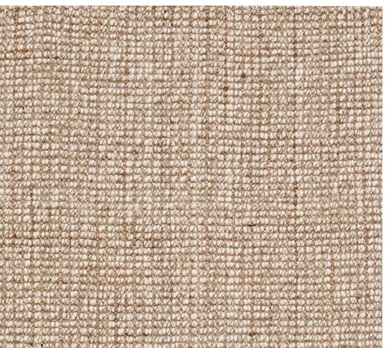 Chunky Wool Jute Rug Natural