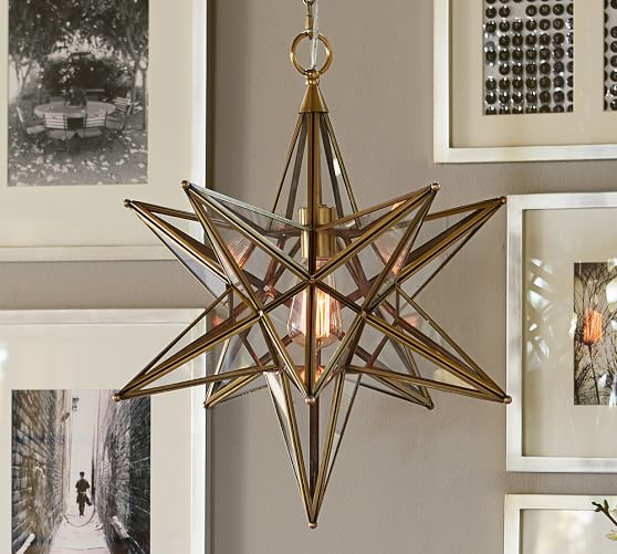 Glass Star Pendant Light glass star pendant