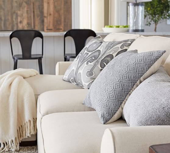 Kenmare Ikat Embroidered Decorative Pillow Covers Pottery Barn