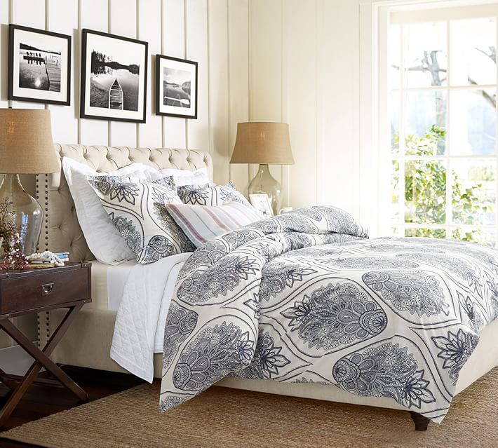 Cassidy Medallion Patterned Duvet Cover Sham Pottery Barn