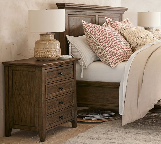 Nightstands Bedside Tables Pottery Barn Hudson 4 Drawer Nightstand