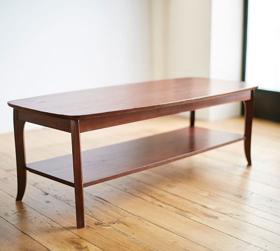 Chloe Rectangular Coffee Table Pottery Barn Roll Over Image To Zoom