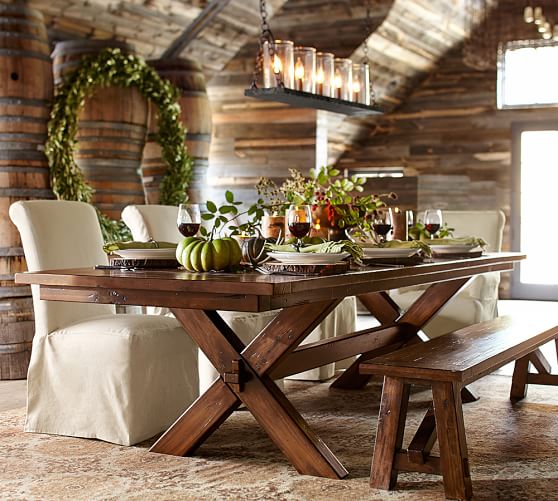 Toscana Dining Bench Pottery Barn