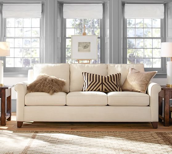 Cameron Roll Arm Fabric Sofa Pottery Barn Save