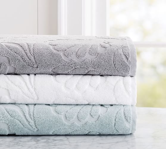 Shell Sculpted Towels Pottery Barn