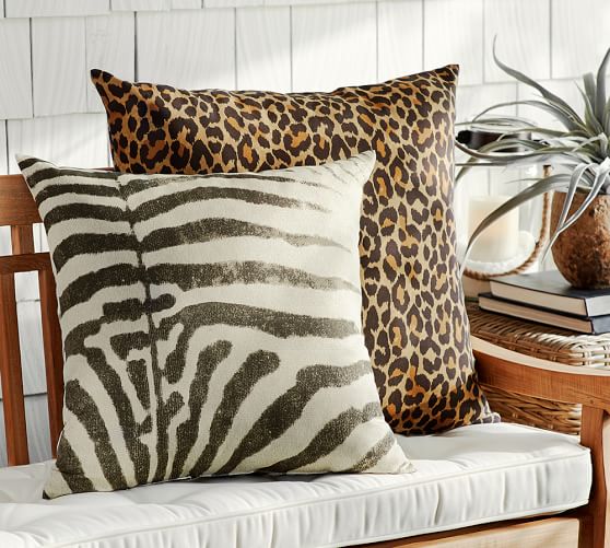 Zebra Print Indoor/Outdoor Pillow Pottery Barn