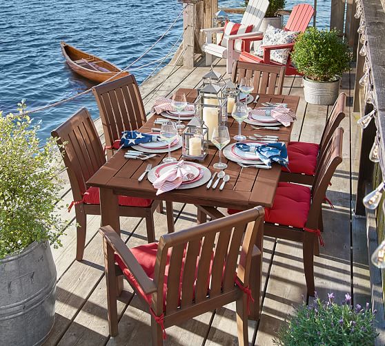 Chatham Butterfly Extending Table & Chair Dining Set, Honey Pottery Barn