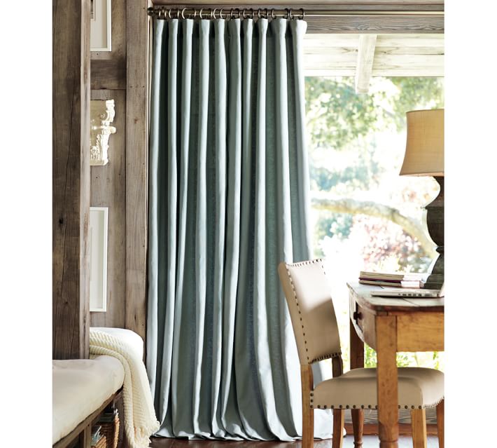 Peyton Linen Cotton Curtain Pottery Barn