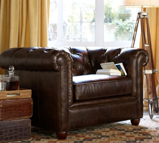 Chesterfield Leather Armchair