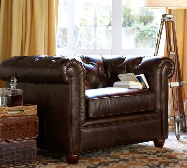 Chesterfield Leather Armchair