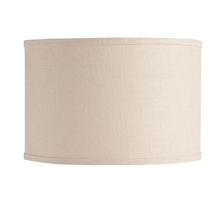 Burlap Straight Sided Lamp Shade Taped Edge Pottery Barn
