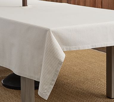 Wheaton Umbrella Hole Tablecloth Pottery Barn