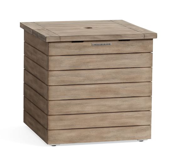 Indio Umbrella Stand Side Table Umbrella Stands Pottery Barn